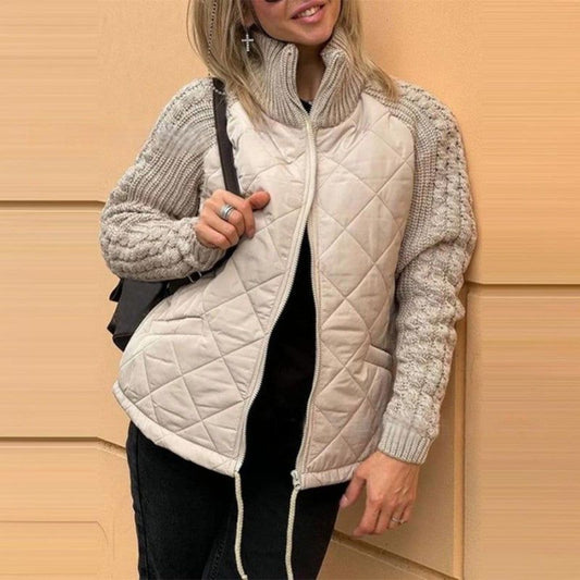Giacca in maglia patchwork - winterego™