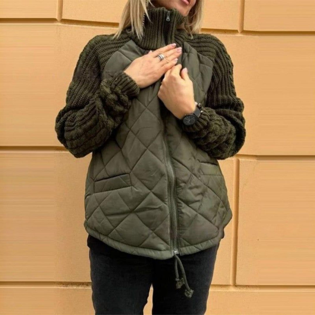 Giacca in maglia patchwork - winterego™